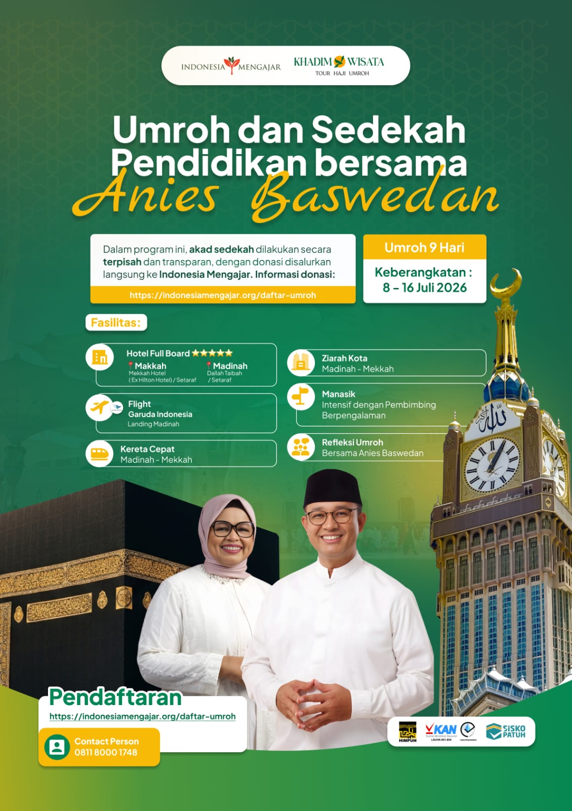 indonesia mengajar dan khadim wisata berkolaborasi ibadah umroh