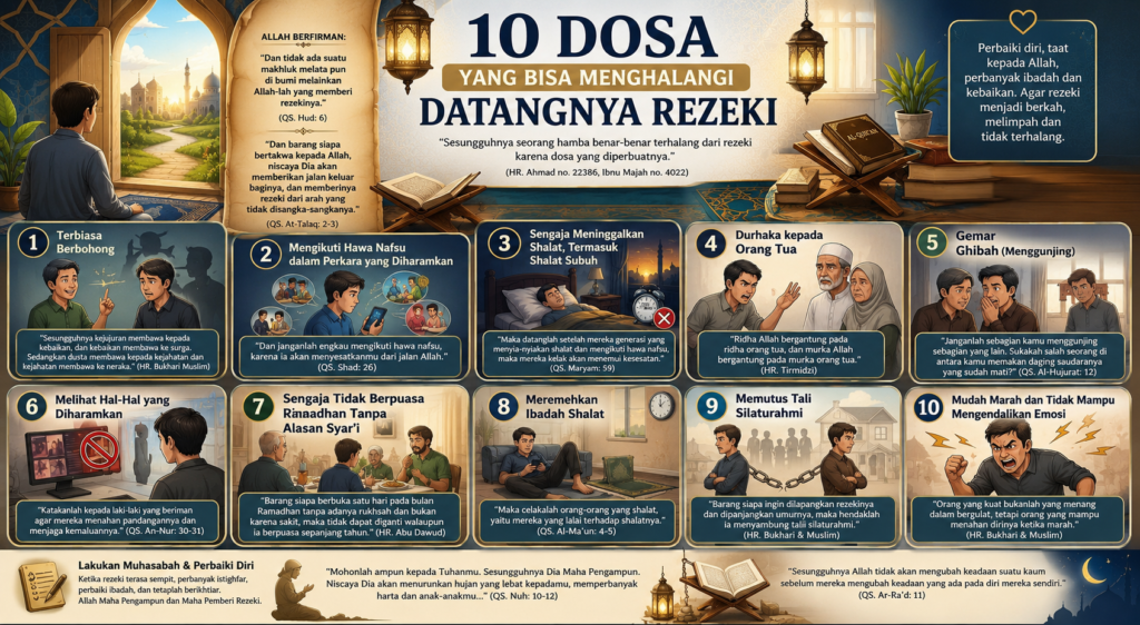 10 dosa bisa menghalagi rezeki